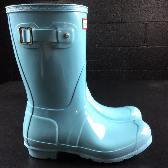 SALE!!!! BABY BLUE HUNTER short rain boots NWOT 8 - Picture 2 of 8